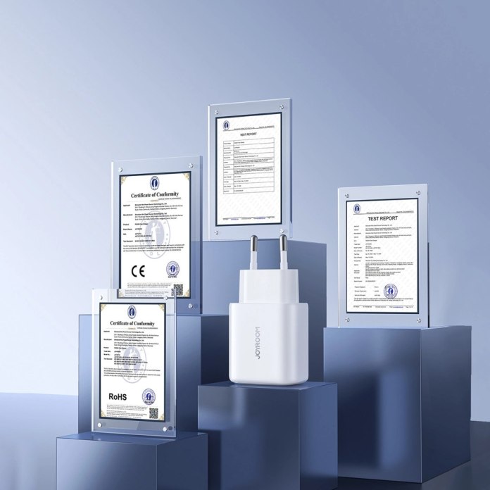 Certyfikaty ładowarki sieciowej Joyroom JR-TCF12